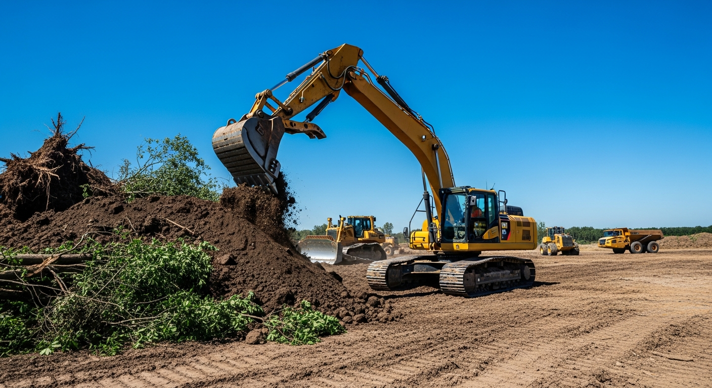 Land Clearing Construction Site
